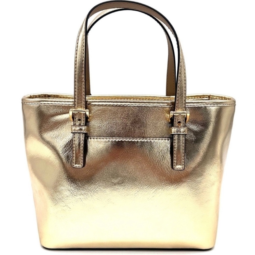 Michael Kors Jet Set Travel XS TZ Tote Bag Gold (NWT) - Picture 5 of 12